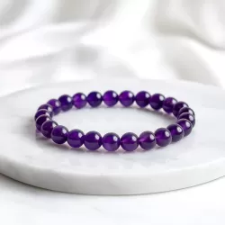 Amethyst Bracelet – Natural Healing Crystal Jewelry
