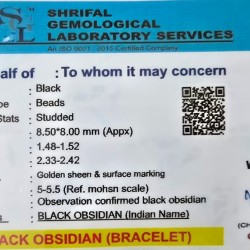 Obsidian Bracelet Natural Stone Obsidian Bracelet Natural Stone