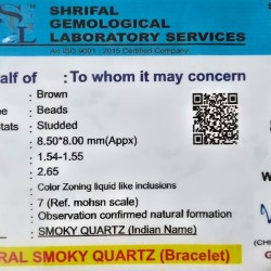 Smoky Quartz Bracelet Natural Stone
