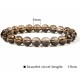 Smoky Quartz Bracelet Natural Gem Stone Healing Bracelet for Men & Women, Color Brown, Bead Size 8 MM