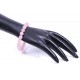 Rose Quartz Bracelet Natural Crystal Healing Gemstone Bracelet for Men & Women, Color Pink, Bead Size 8 mm