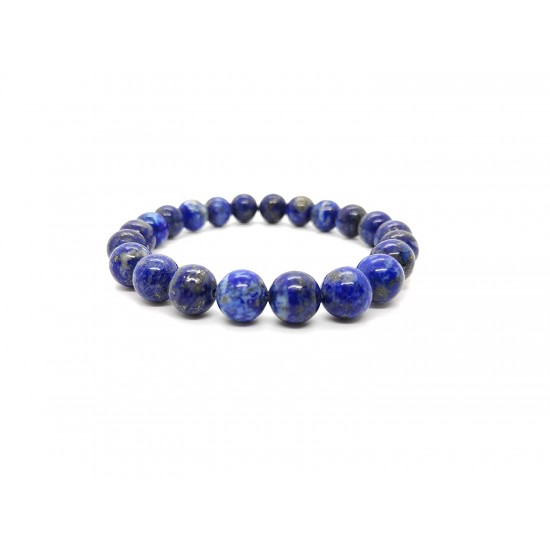 Lapis Lazuli Bracelet Reiki Gemstone ( 8mm ) Natural Beads Bracelet