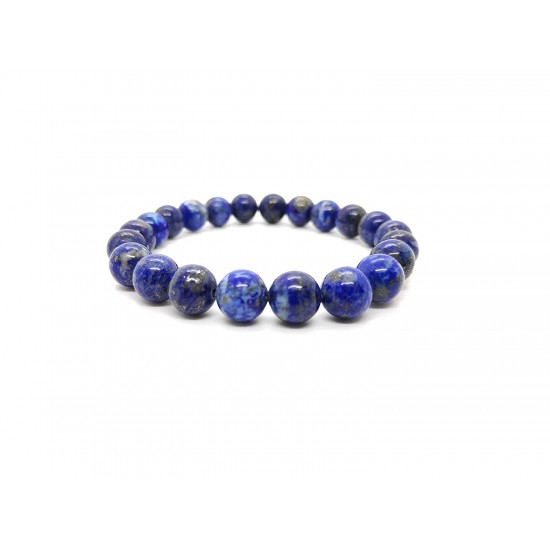 Sodalite Bracelet Natural Crystal Healing Stone Gemstone Bracelet for Men & Women, Color Blue, Bead Size 8 mm