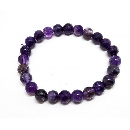 Natural Amethyst Bracelet For Men's And Women | Gemstone Bracelet 8 MM Bids Natural Amethyst Bracelet For Men's And Women | Gemstone Bracelet 8 MM Bids