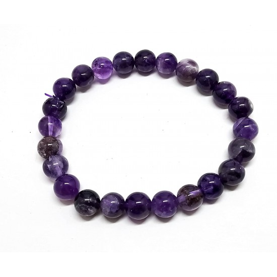 Natural Amethyst Bracelet For Men's And Women | Gemstone Bracelet 8 MM Bids