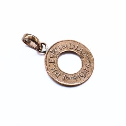 Copper Coin Pendent with Hole – Tambe Ka Sikka for Lal Kitab Remedies-In Real Old Coin
