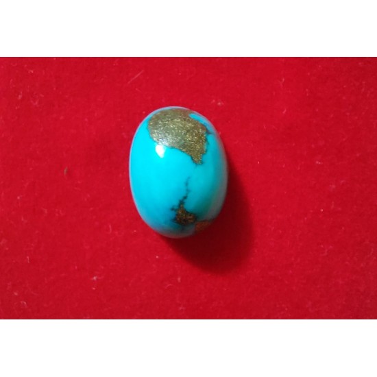 Natural Firoza Stone / Turquoise Stone Lab Certified 13.21 Ratti / 11.89 Carat Gemstone,Natural Firoza Stone (Iran Mines)
