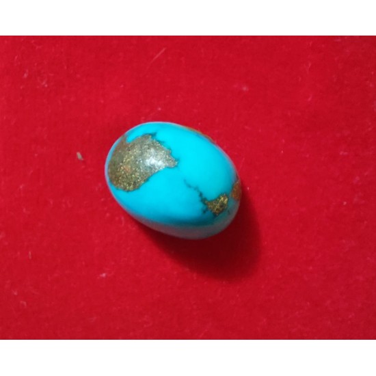 Natural Firoza Stone / Turquoise Stone Lab Certified 13.21 Ratti / 11.89 Carat Gemstone,Natural Firoza Stone (Iran Mines)