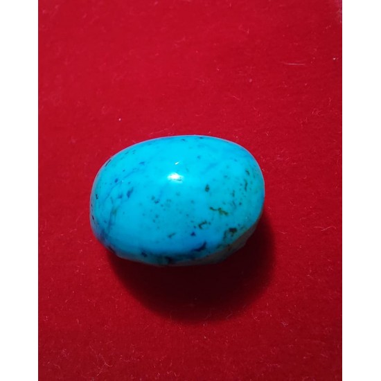 Natural Firoza Stone / Turquoise Stone Lab Certified 18.55 Ratti / 16.7 Carat Gemstone,Natural Firoza Stone (Tibet ,Nepal Mines)