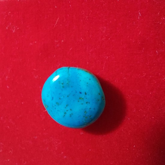 Natural Firoza Stone / Turquoise Stone Lab Certified 9.55 Ratti / 8.6 Carat Gemstone,Natural Firoza Stone (Tibet ,Nepal Mines)