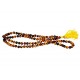 Tiger's Eye Mala, Round Shape, Stone Made, Size Aprox 14cm and 90g, Pack of 1 Tiger Stone Mala in Box