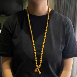 Haldi Mala 108+1 Beads for Mantra Jaap Haldi Mala 108+1 Beads for Mantra Jaap