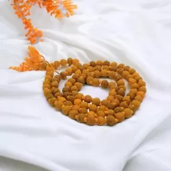 Haldi Mala 108+1 Beads for Mantra Jaap