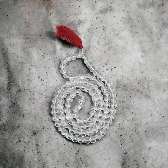 Sphatik Mala Diamond-Cut Sphatik Mala Diamond-Cut