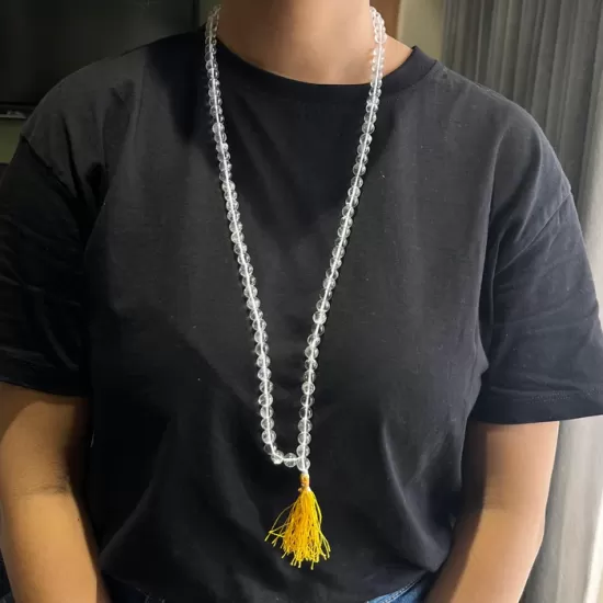 Sphatik Mala Diamond-Cut Sphatik Mala Diamond-Cut