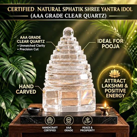 Sphatik Shree Yantra – Crystal Energy 