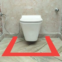 Vastu Red Color Tape (4 Inch, 8 Feet) for Vastu Correction