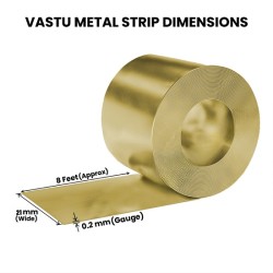 Brass Strip (Pital Patti) for South-West Vastu Dosha Nivaran